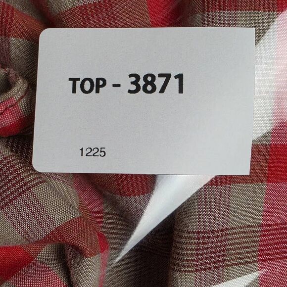 Columbia Plaid Button Down Shirt Red Tan XL - Picture 7 of 7